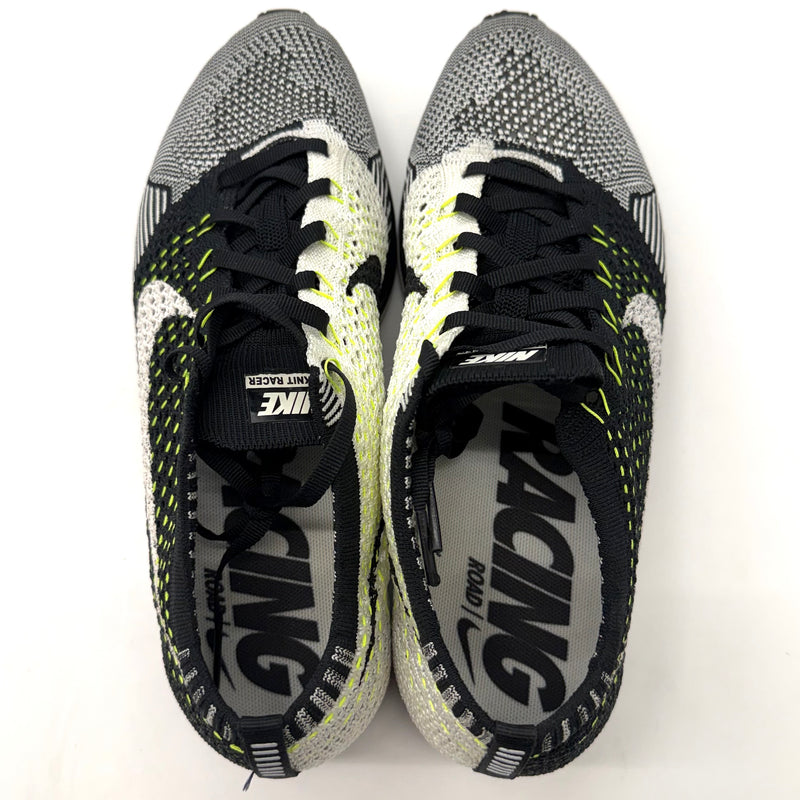 Nike Flyknit Racer Black White Volt