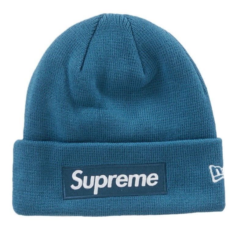 Supreme New Era Box Logo Beanie (FW23) Blue