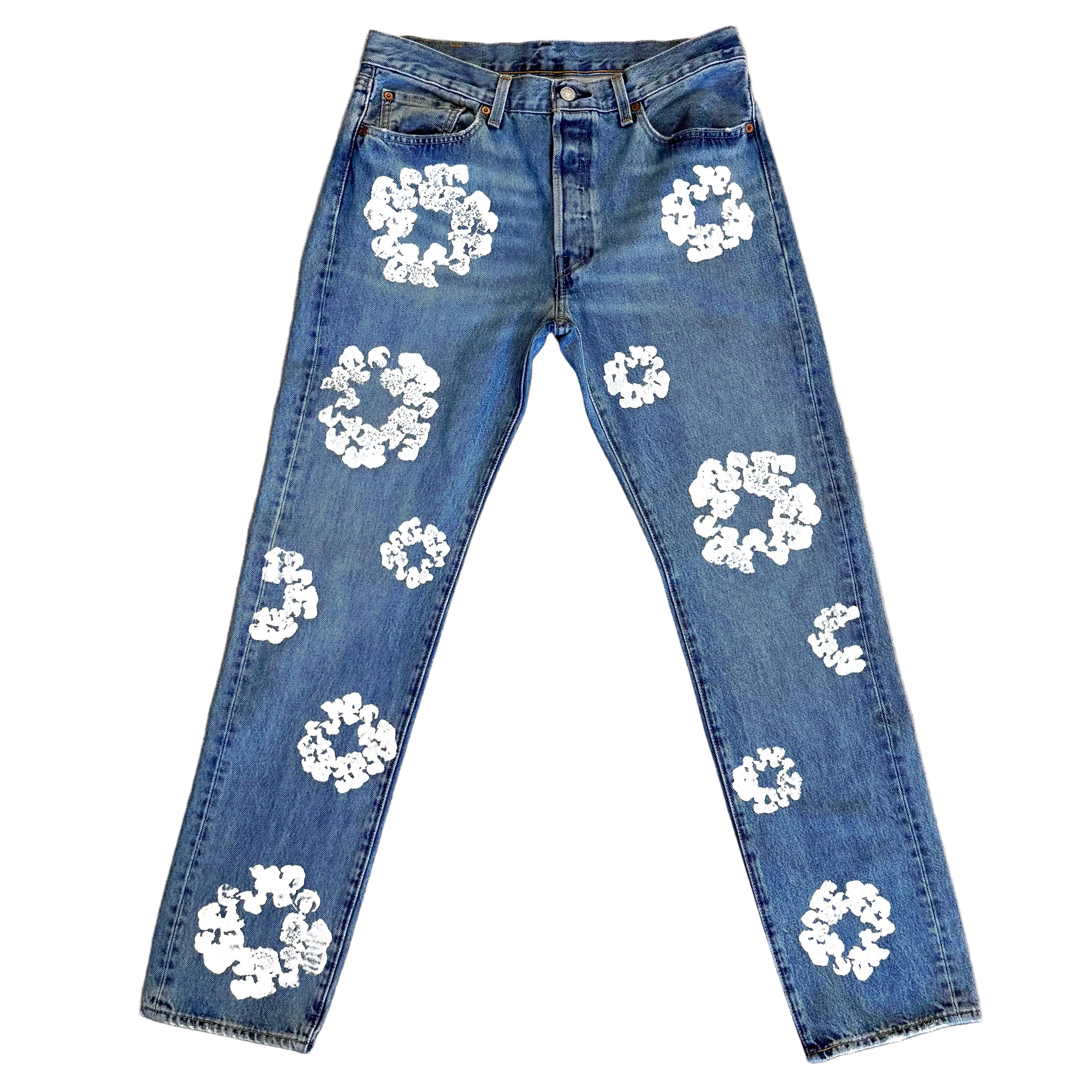 Denim tears × Levi's JEAN LIGHT WASH Denim Tears x Levi's Cotton Wreath Jean Light Wash — United Kicks