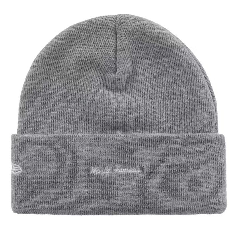 Supreme New Era Box Logo Beanie FW25 Heather Grey | Limited