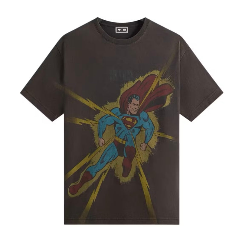 Kith x Superman Lightning Bolt Tee Black