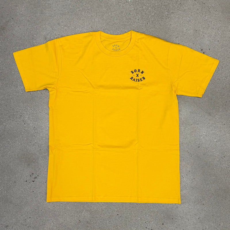 Born x Raised Rocker S/S Crew Neck Tee Yellow