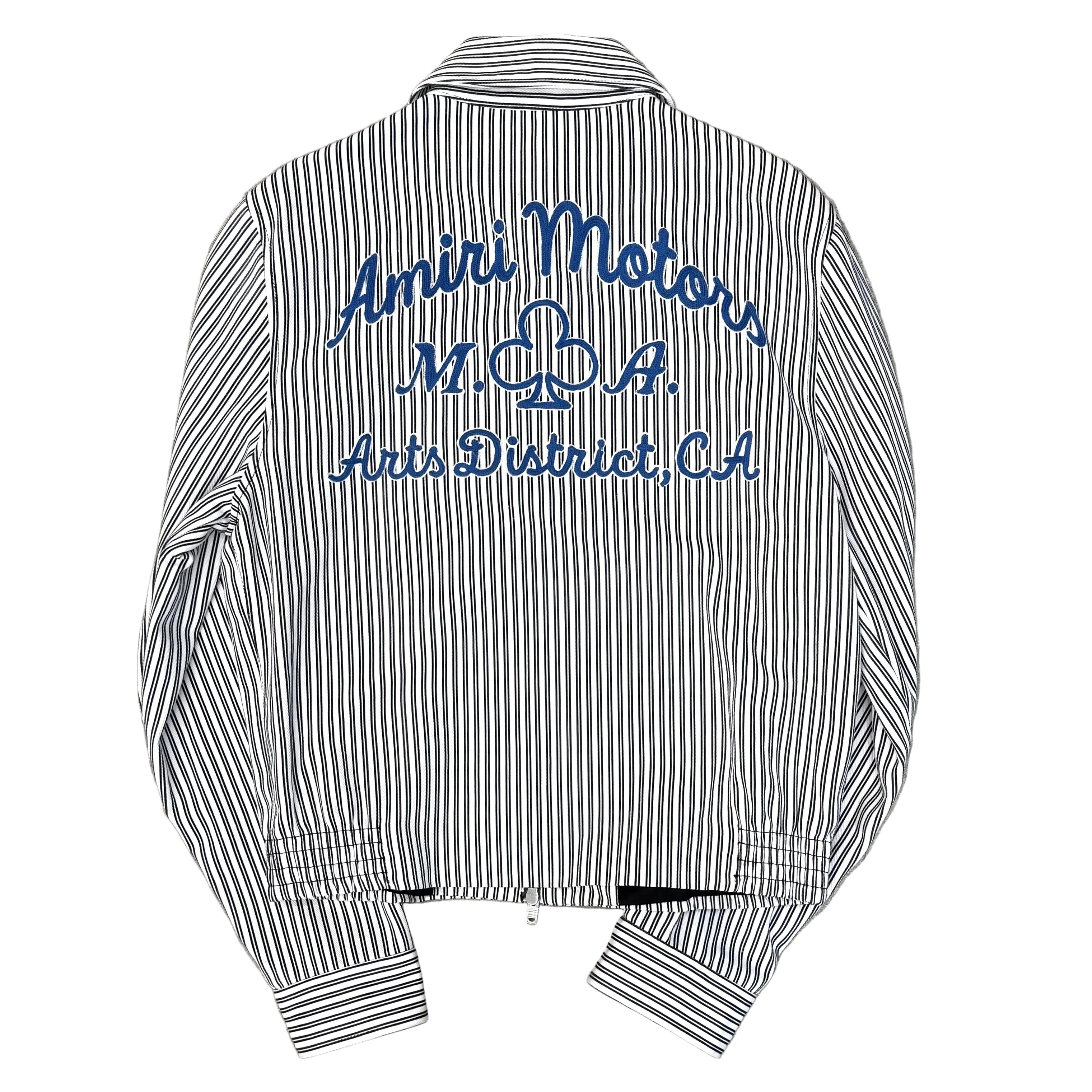 Amiri Motors Striped Zipper Jacket — United Kicks