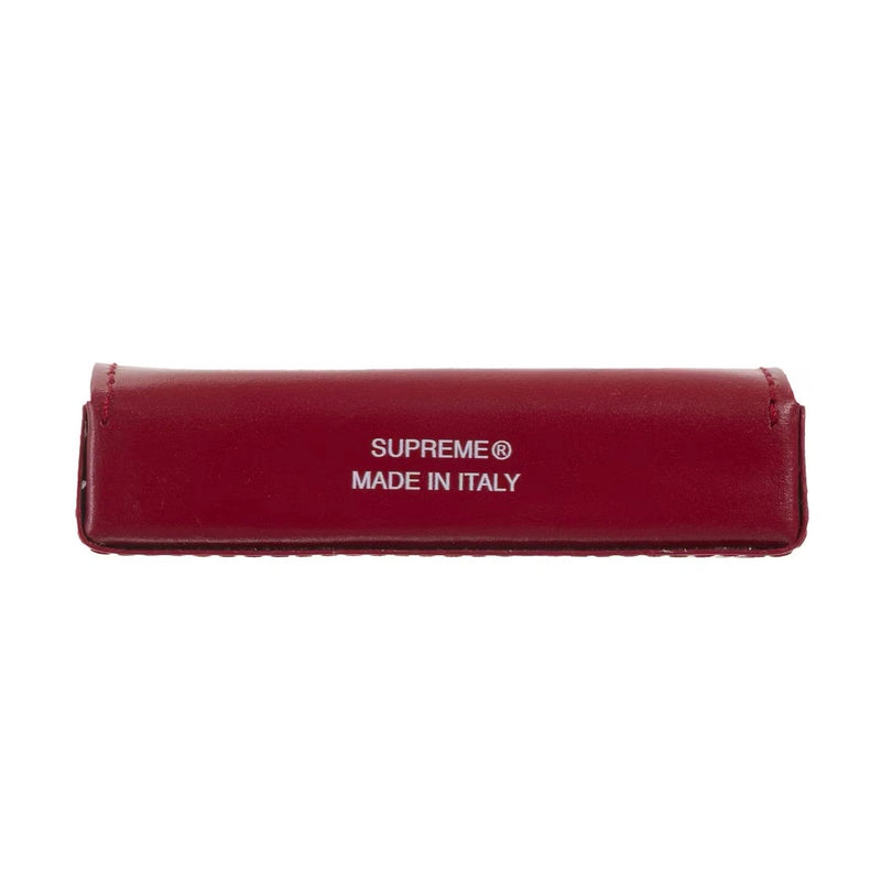 Supreme Leather Dice Set Red