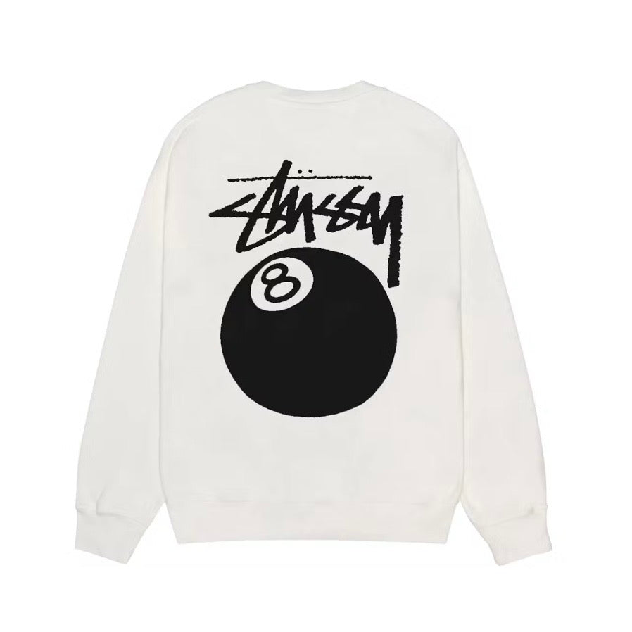 Stussy 8 Ball Pigment Dyed Crew Natural – Brand New — United Kicks