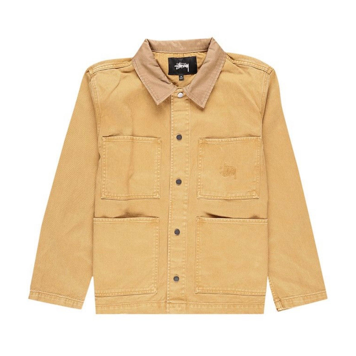 Stussy Heavy Wash Chore Jacket 'Gold' — United Kicks