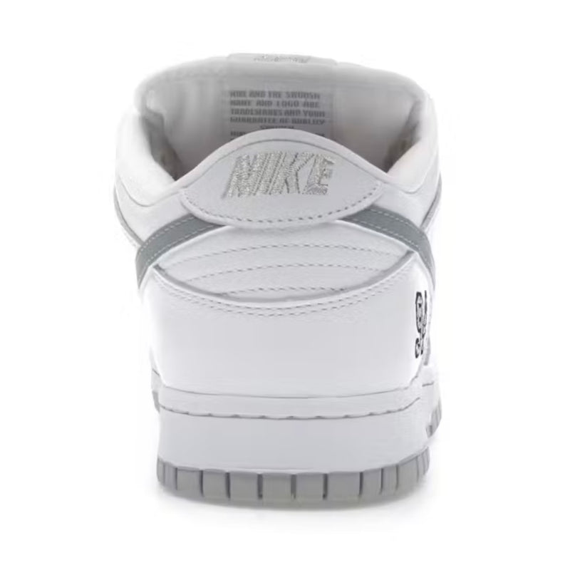 Nike SB Dunk Low Supreme 94 White Metallic Silver
