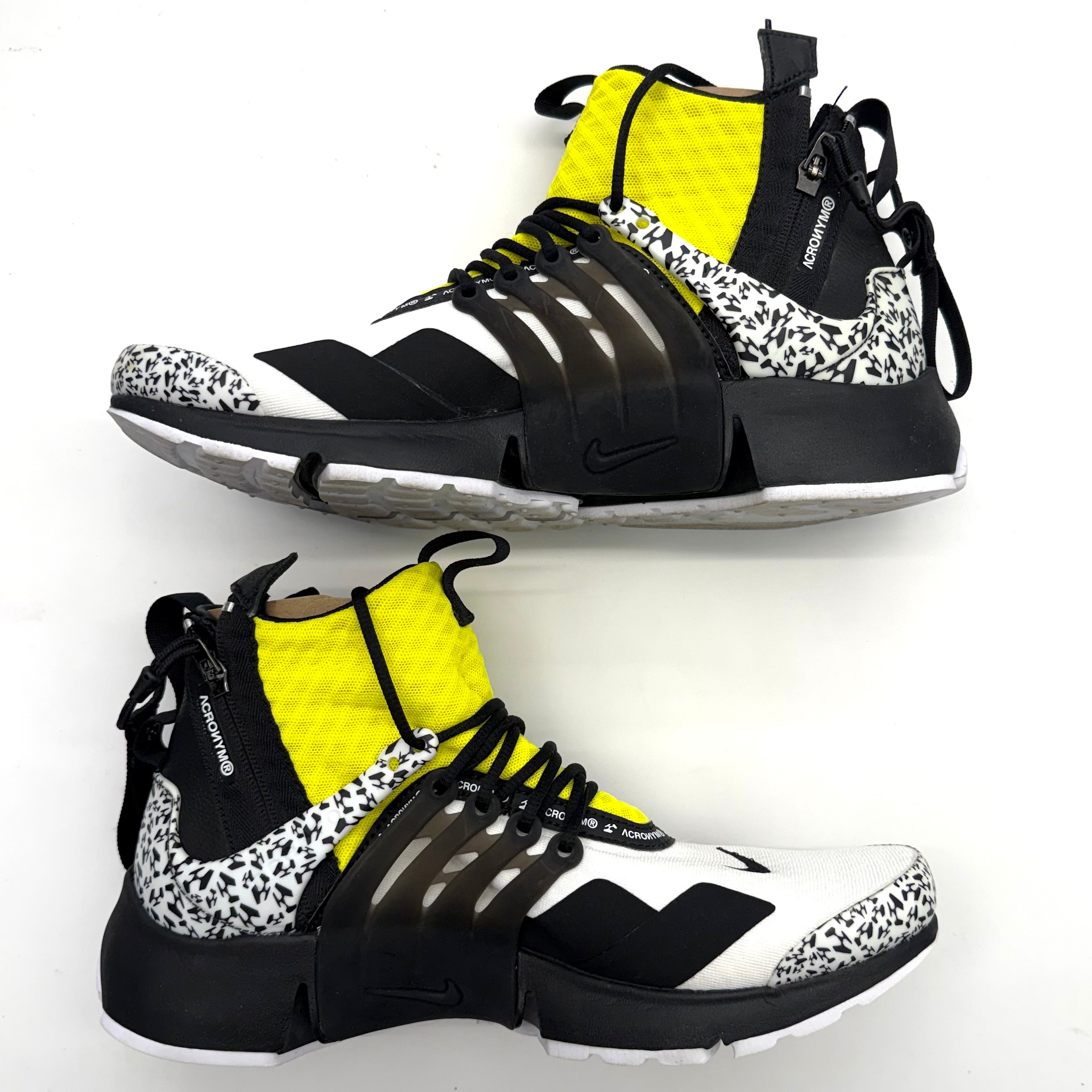 スニーカー NIKE 18aw ACRONYM AIR PRESTO MID YELLOW Nike Air Presto Mid Acronym Dynamic Yellow - White/Black-Dynamic