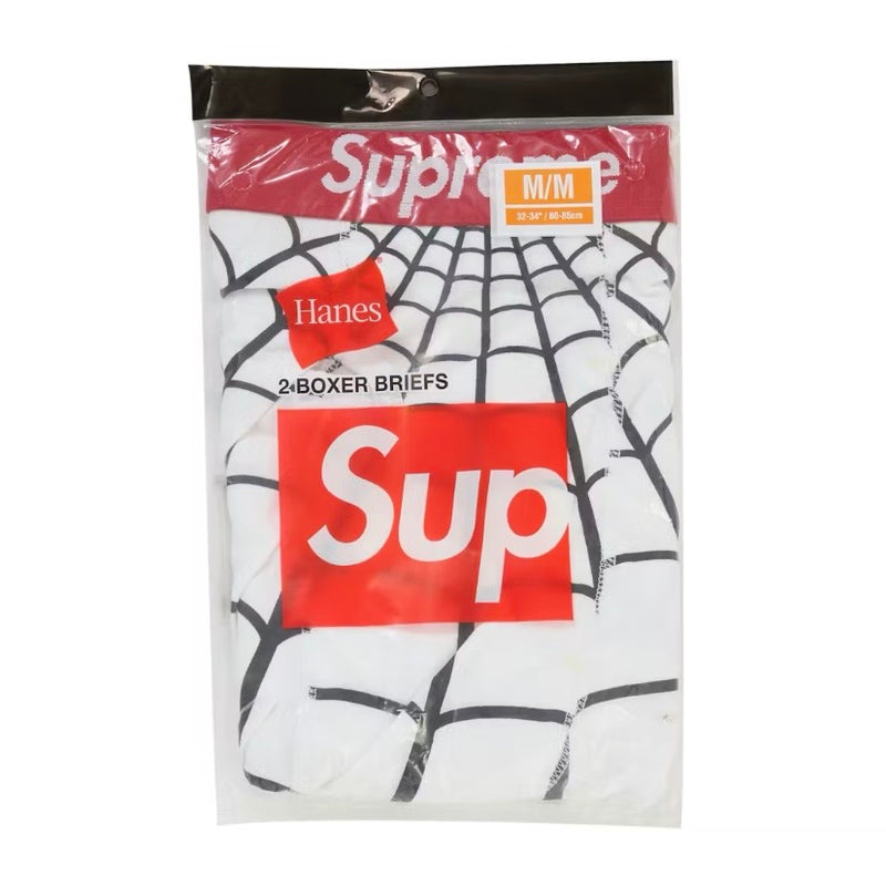 Supreme Hanes Spider-Man Boxer Briefs (2 Pack) White