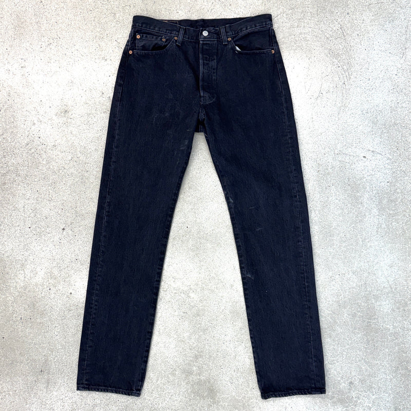 Denim Tears x Levi's 501 Button Fly Big E Jeans Black