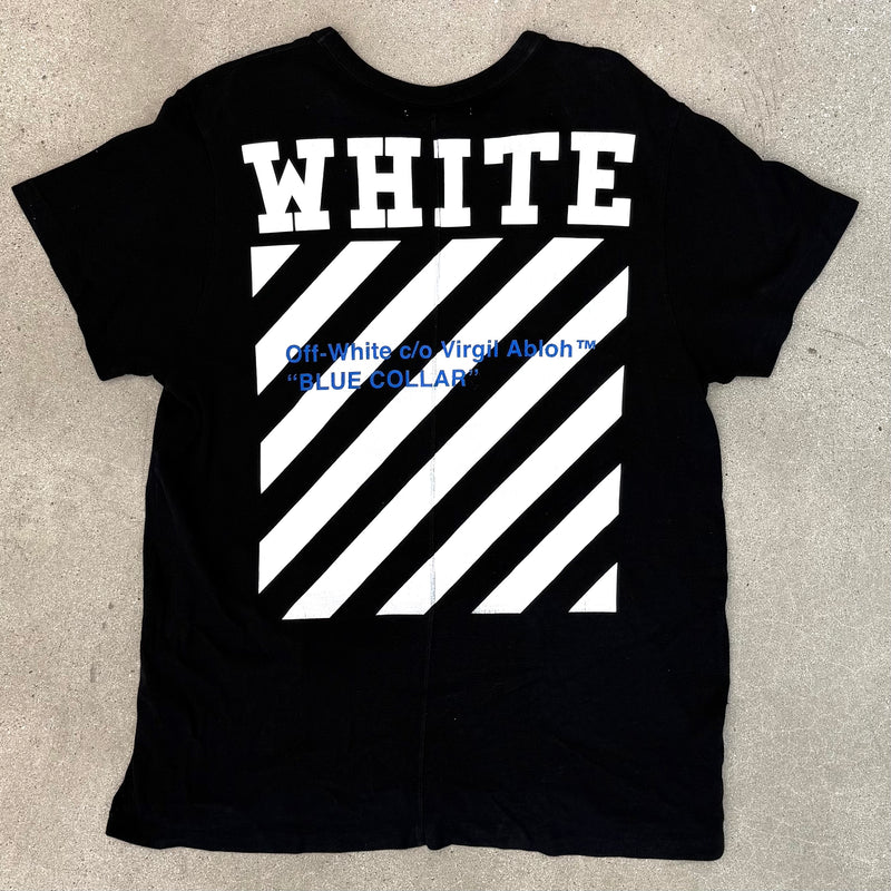 OFF-WHITE Blue Collar Tee Black