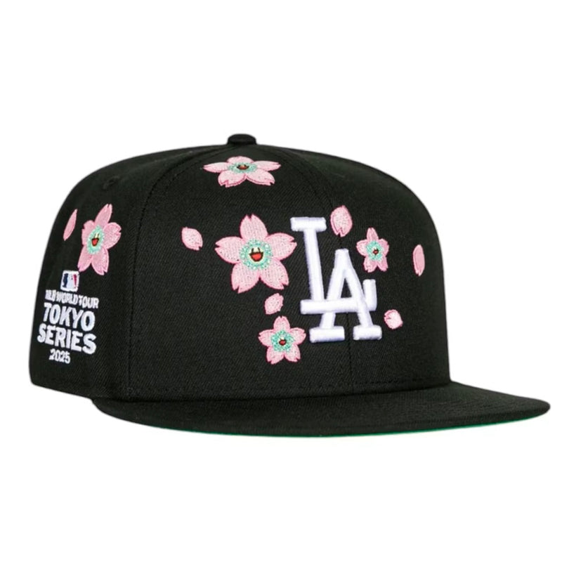 New Era x Takashi Murakami x MLB World Tour Tokyo Series 2025 New Era 9Fifty Dodgers Snapback Hat Black
