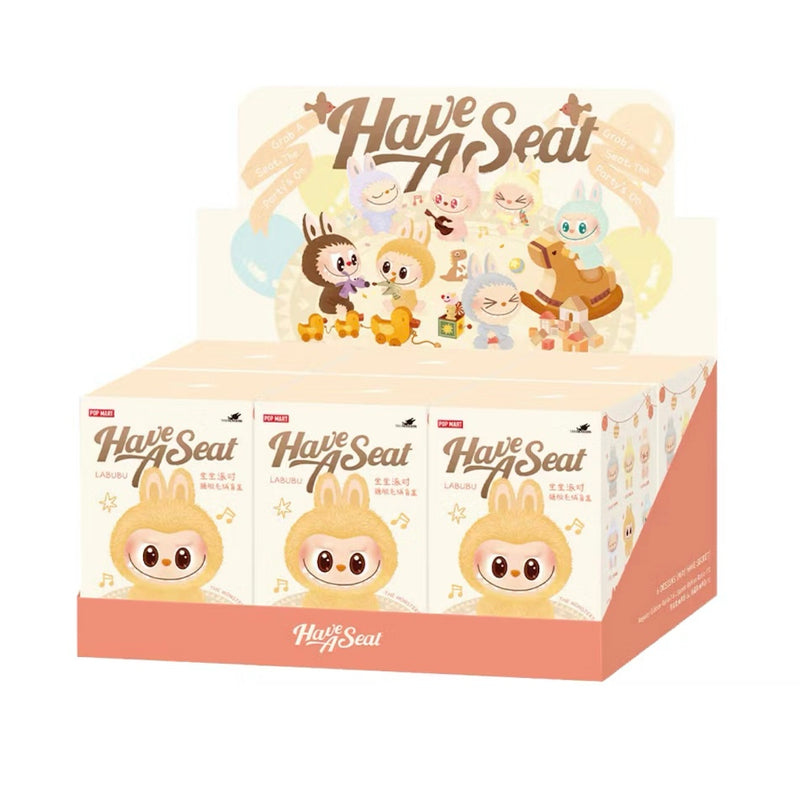 Pop Mart Labubu The Monsters Have a Seat Vinyl Plush Sealed Case (6 Blind Boxes)