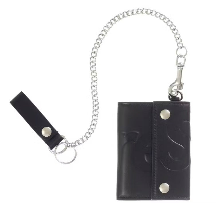 Supreme Leather Chain Wallet (FW25) Black