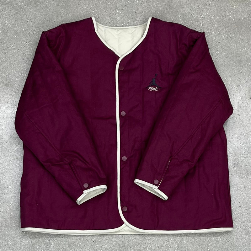 Nike Jordan Flight Heritage Mens Liner Jacket Cherrywood Red/Rattan