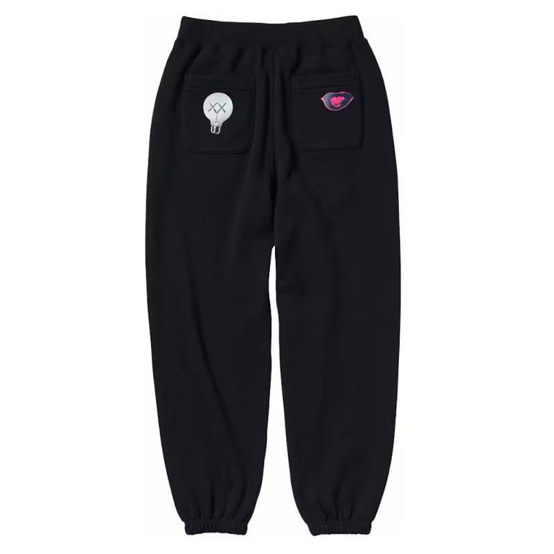 Uniqlo KAWS x Warhol 476120 Sweatpants (Asia Sizing) Black