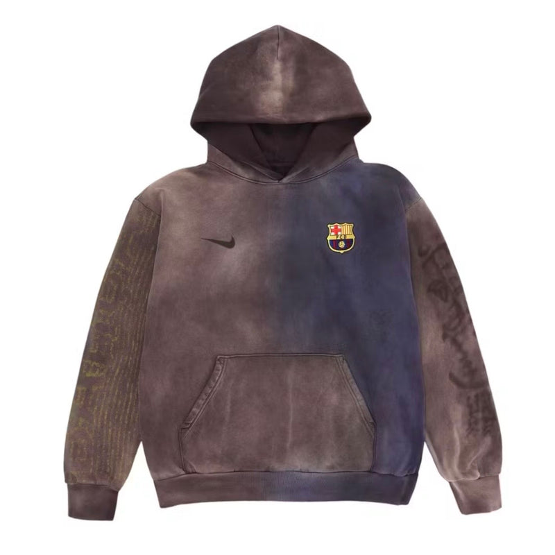 Travis Scott x Nike x FC Barcelona Split-Dye Crest Hoodie