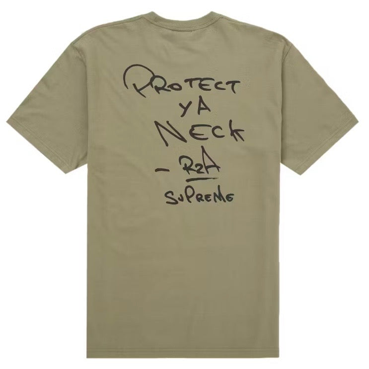 Supreme Wu-Tang Clan RZA Tee Light Olive