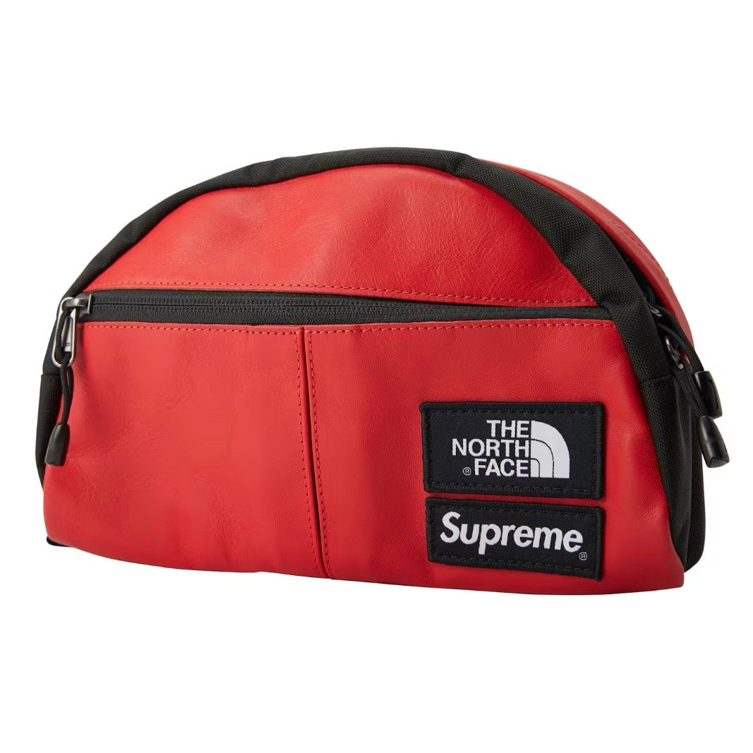 Supreme x The North Face Leather Roo II Lumbar Pack Red FW17 (Pre