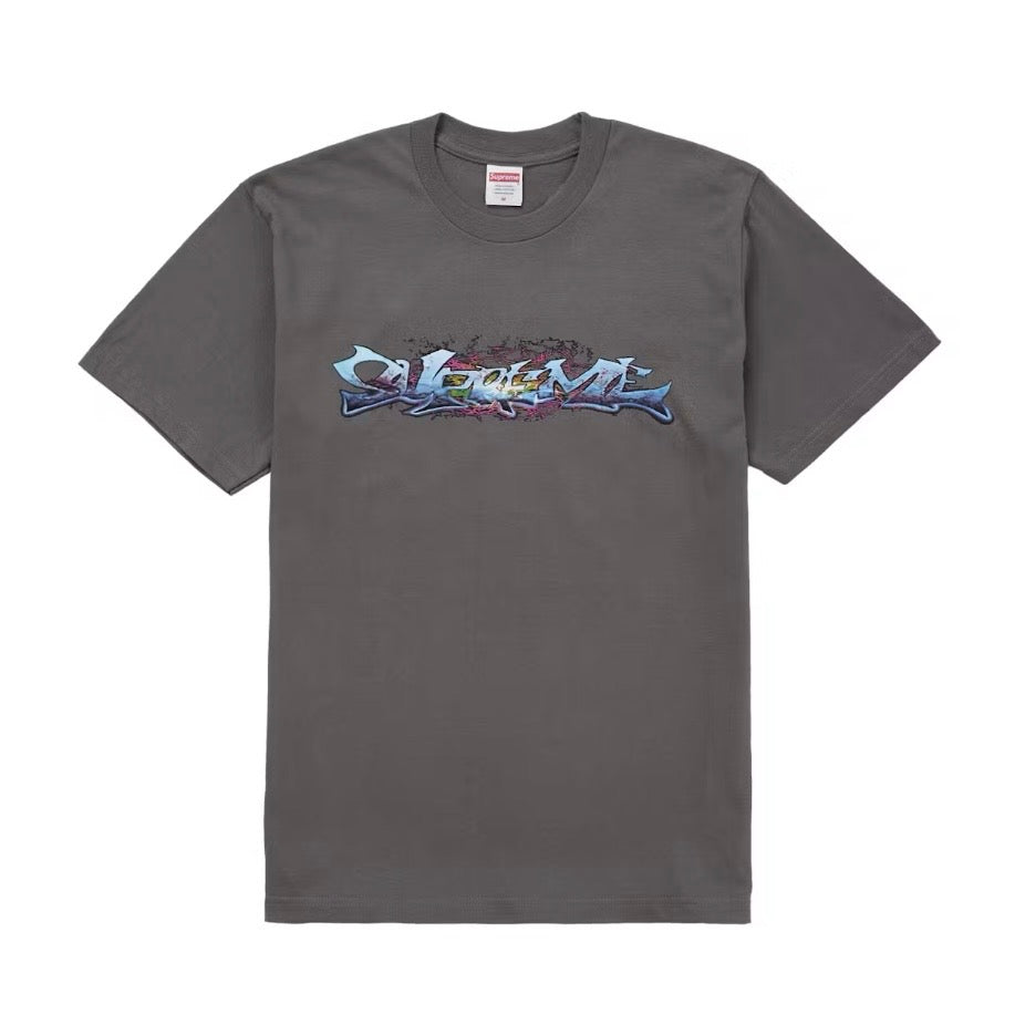 Supreme Tag Tee Charcoal - Brand New with Original Box | United Kicks
