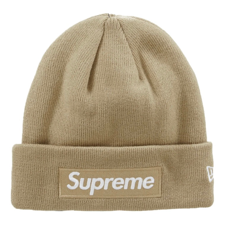 Supreme New Era Box Logo Beanie (FW23) Dark Sand