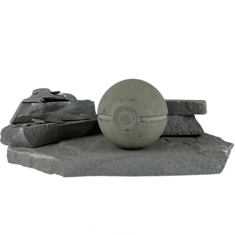 POKEBALL INSPIRED STONE CENTERPIECE
