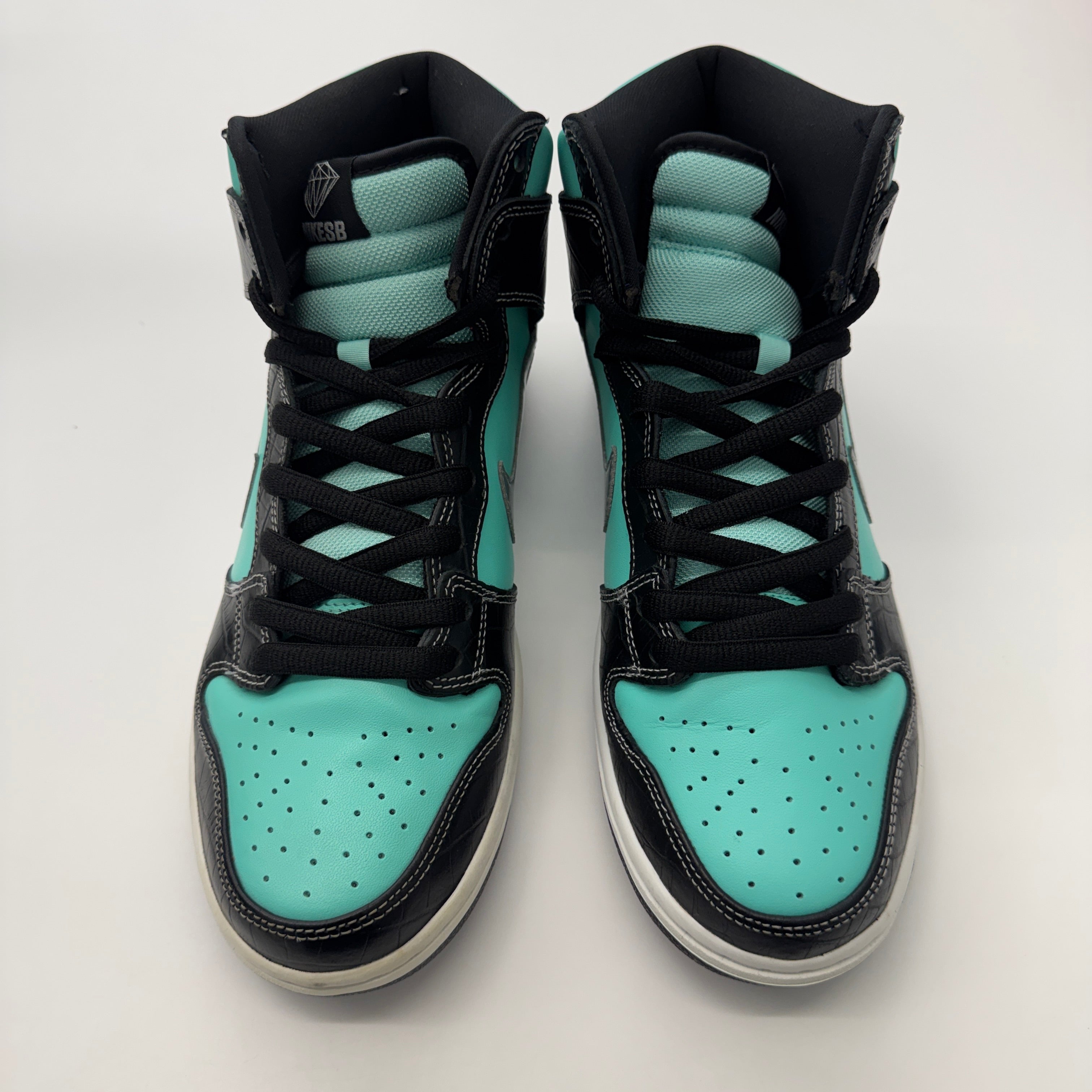 う*づ様 Diamond Supply Nike SB Dunk High Ti Nike SB Dunk High Diamond Supply Co. Aqua Pre-Owned Size 10M