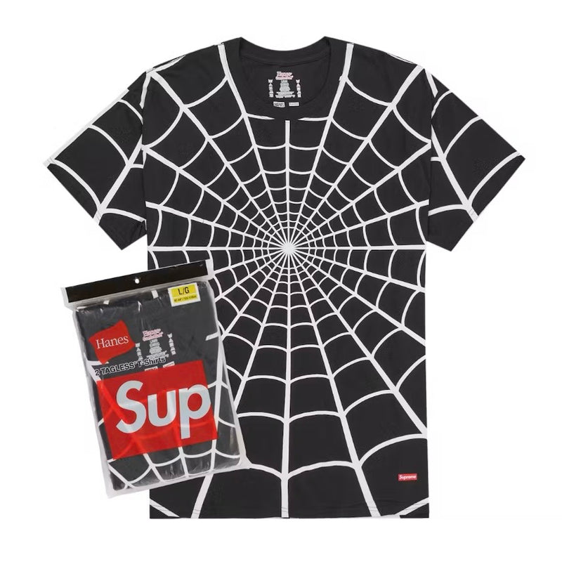 Supreme Hanes Spider-Man Tagless Tees (2 Pack) Black