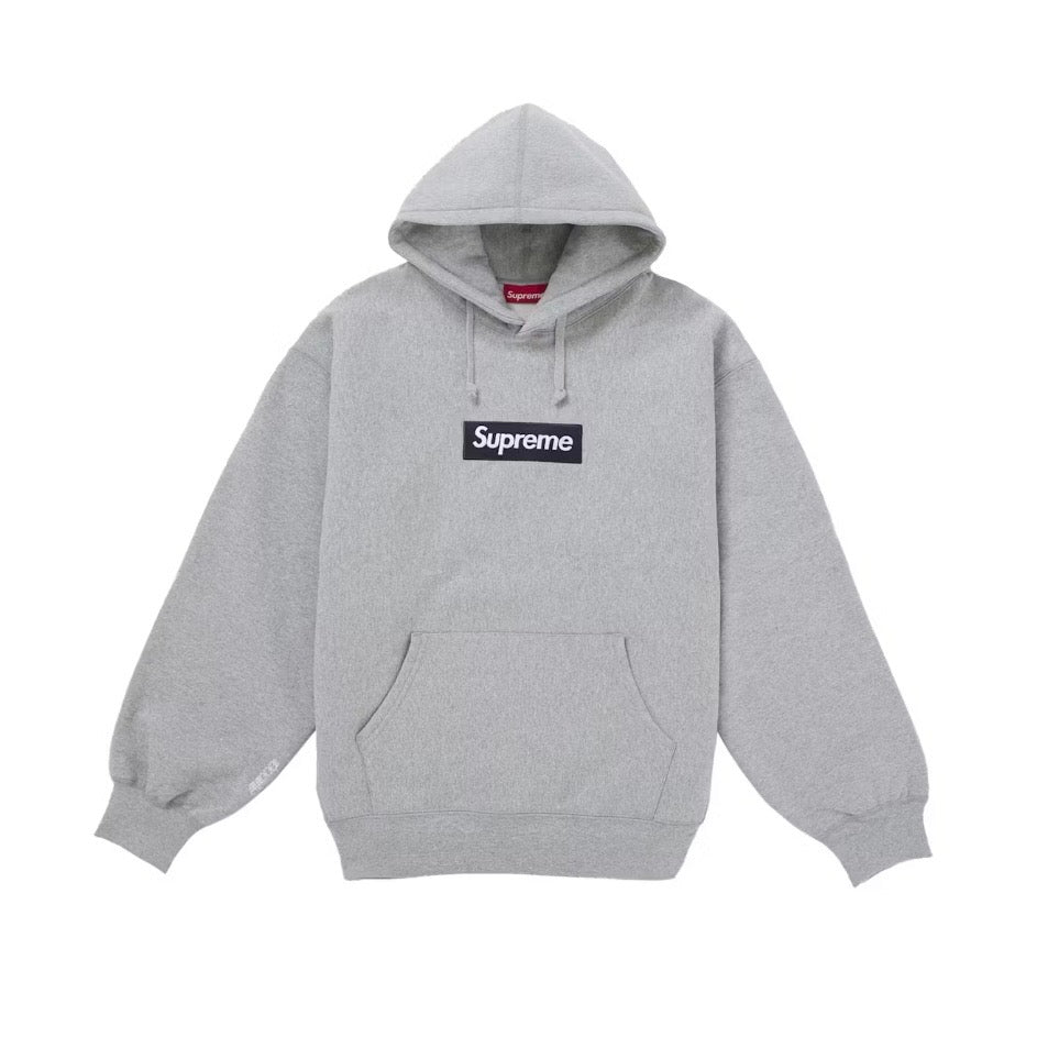 Supreme Box Logo Hooded Sweatshirt (FW25) Heather Grey | Authentic