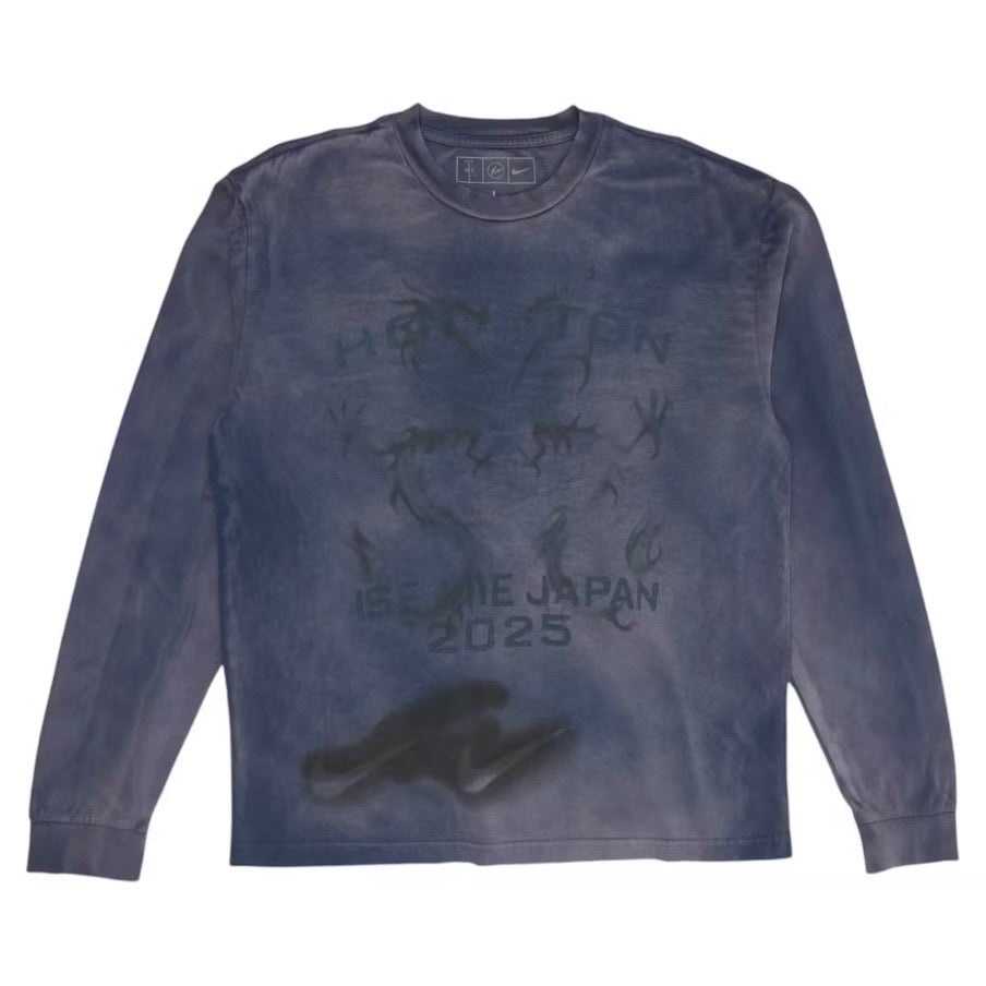 Travis Scott Cactus Jack x Fragment x Nike Longsleeve Washed Blue