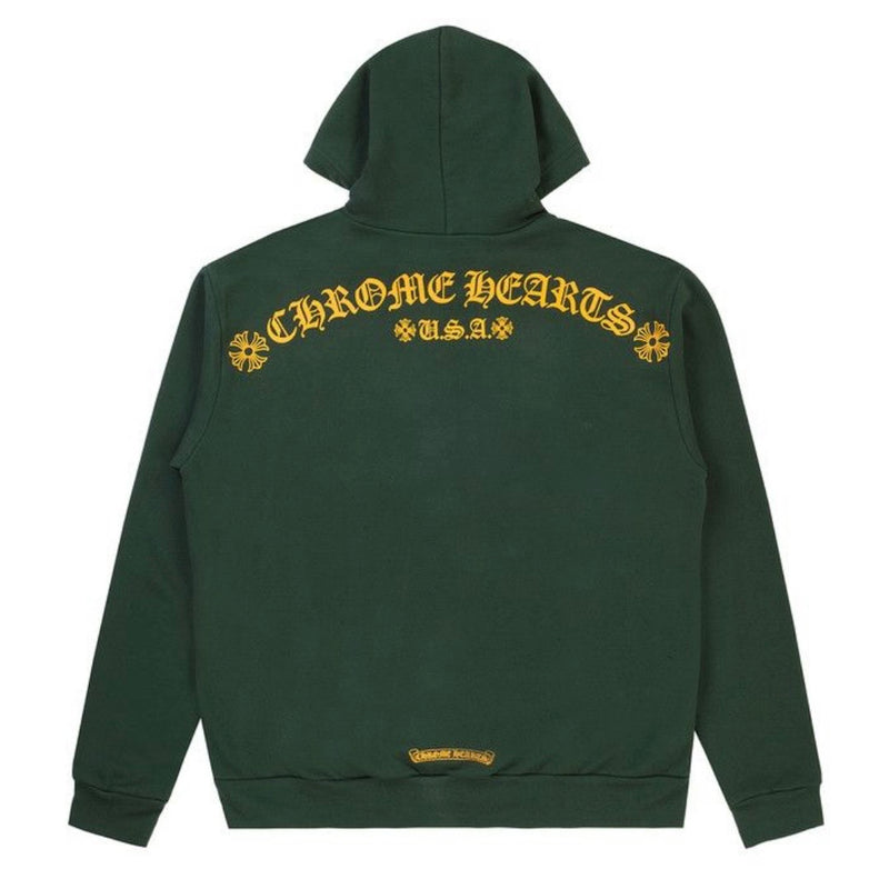 Chrome Hearts Green Hoodie Green/Orange