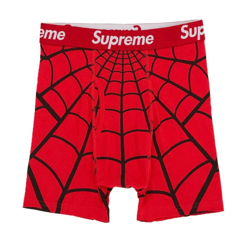 Supreme Hanes Spider-Man Boxer Briefs (2 Pack) Red