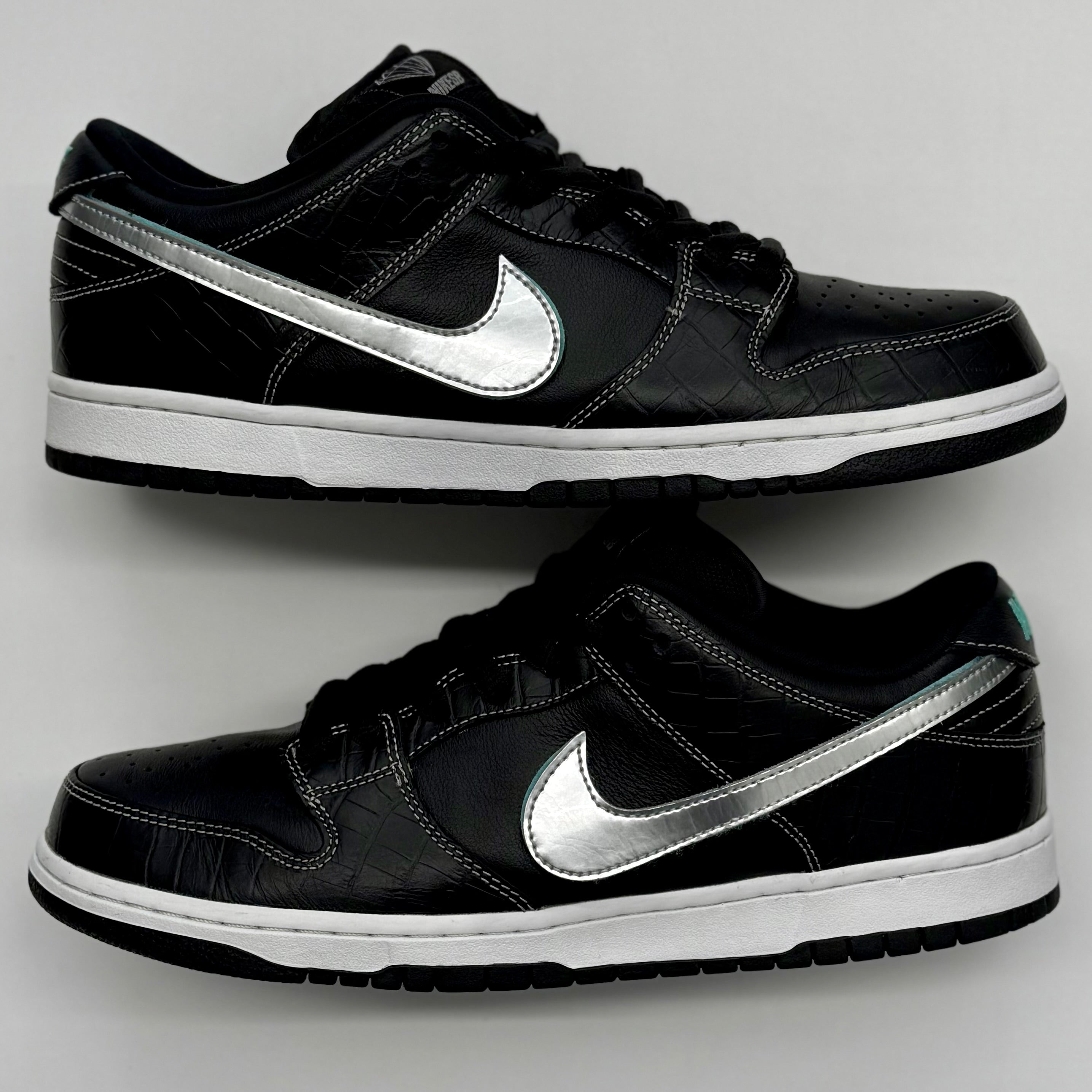 nike sb dunk low diamond black