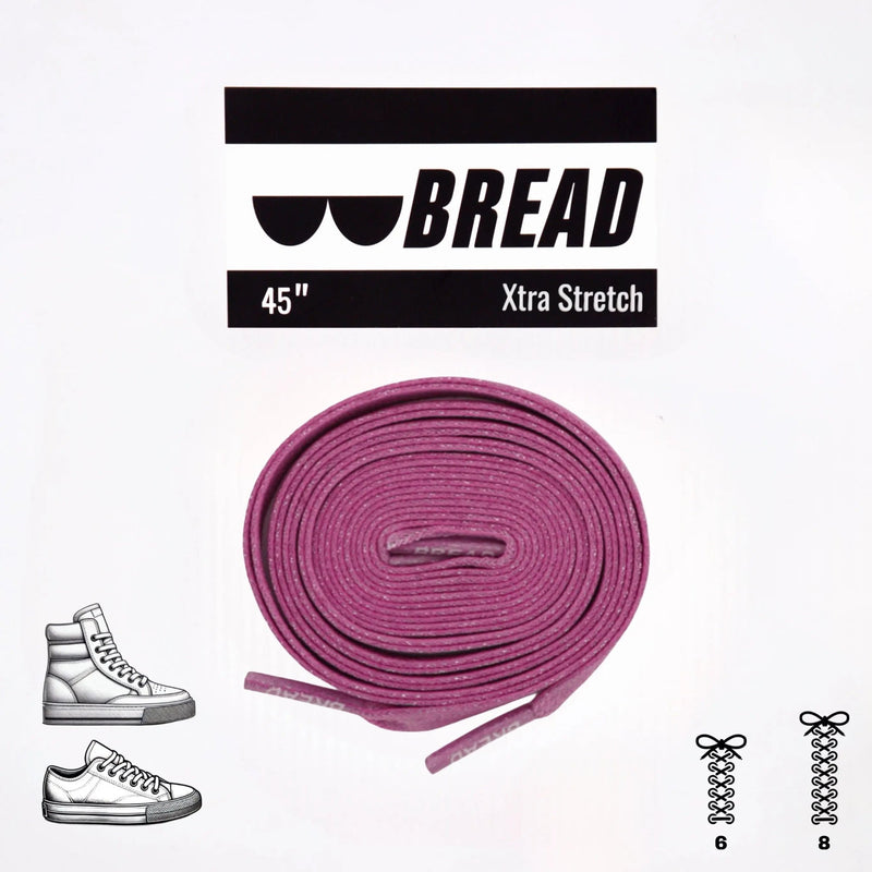 Bread Laces - Pretty Pink Elastic Shoelaces
