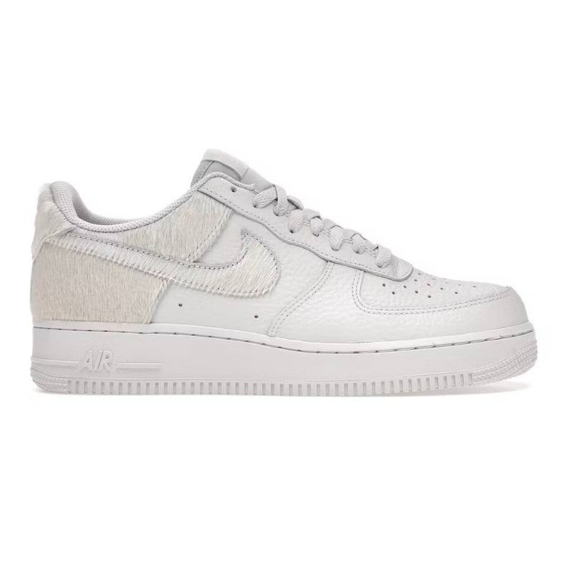 Nike Air Force 1 Low White Pony Hair Heel