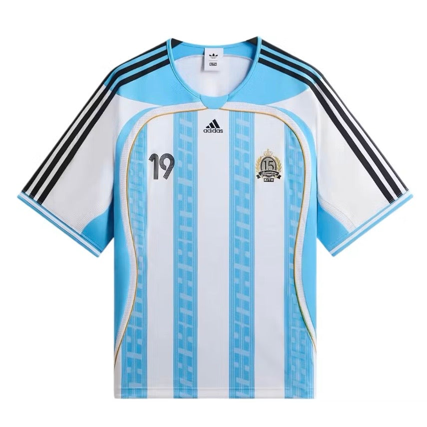 KITH for  Messi Jersey サイズM Adidas Kith Messi Football Jersey Blue White Brand New Large