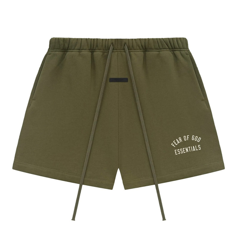 Fear of God Essentials Fleece Soccer Short 'Military'