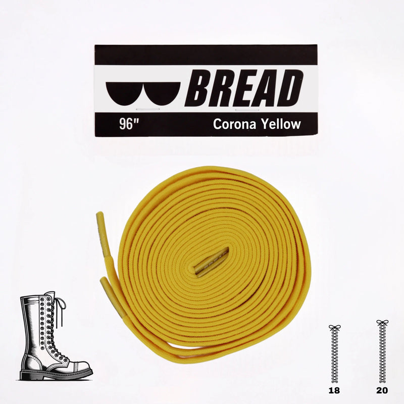 Bread Laces - Corona Yellow Elastic Shoelaces