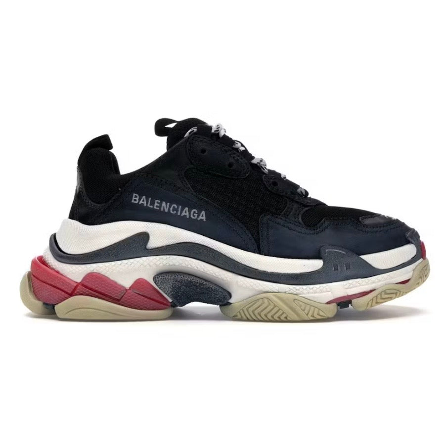 BALENCIAGA Triple S スニーカー 47サイズ ブラック/レッド Balenciaga Triple S Black White Red 2018 Reissue Pre-Owned Size 6M