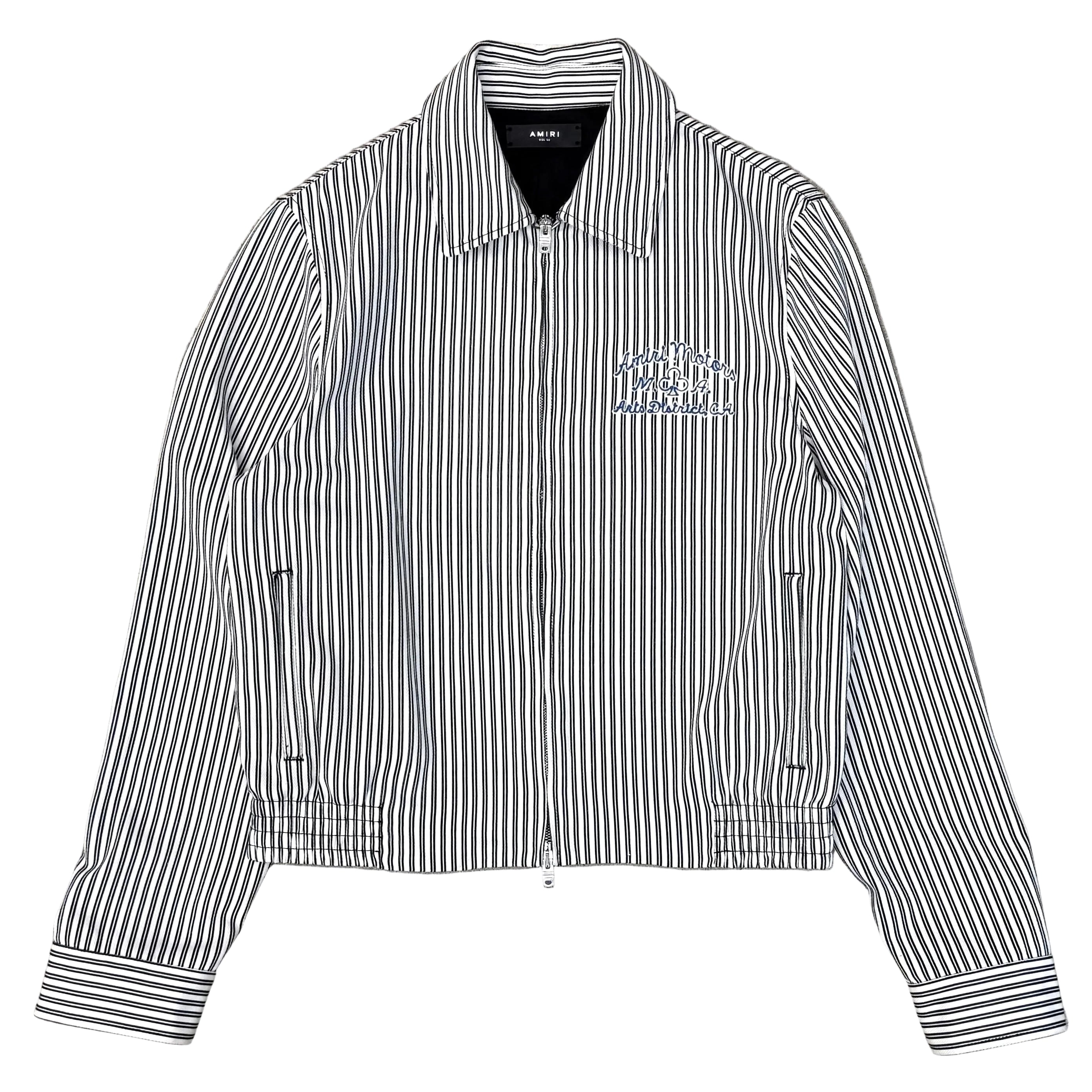 Amiri Motors Striped Zipper Jacket — United Kicks