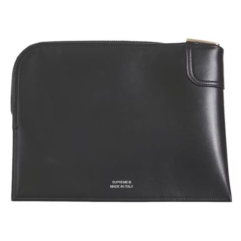 Supreme Leather Money Bag (FW25) Black