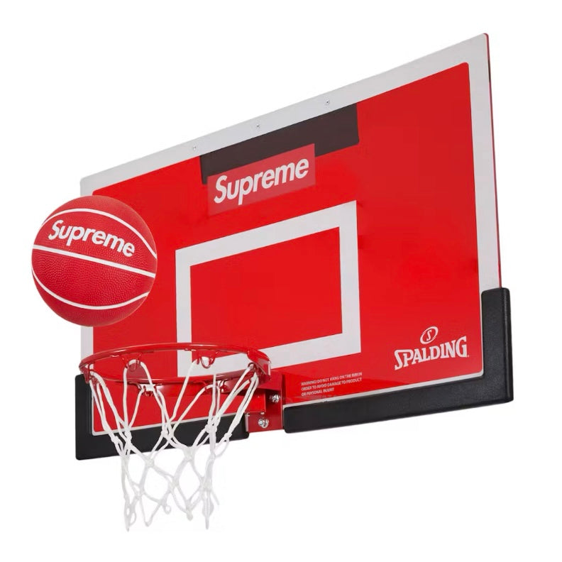 Supreme Spalding Mini Basketball Hoop Red