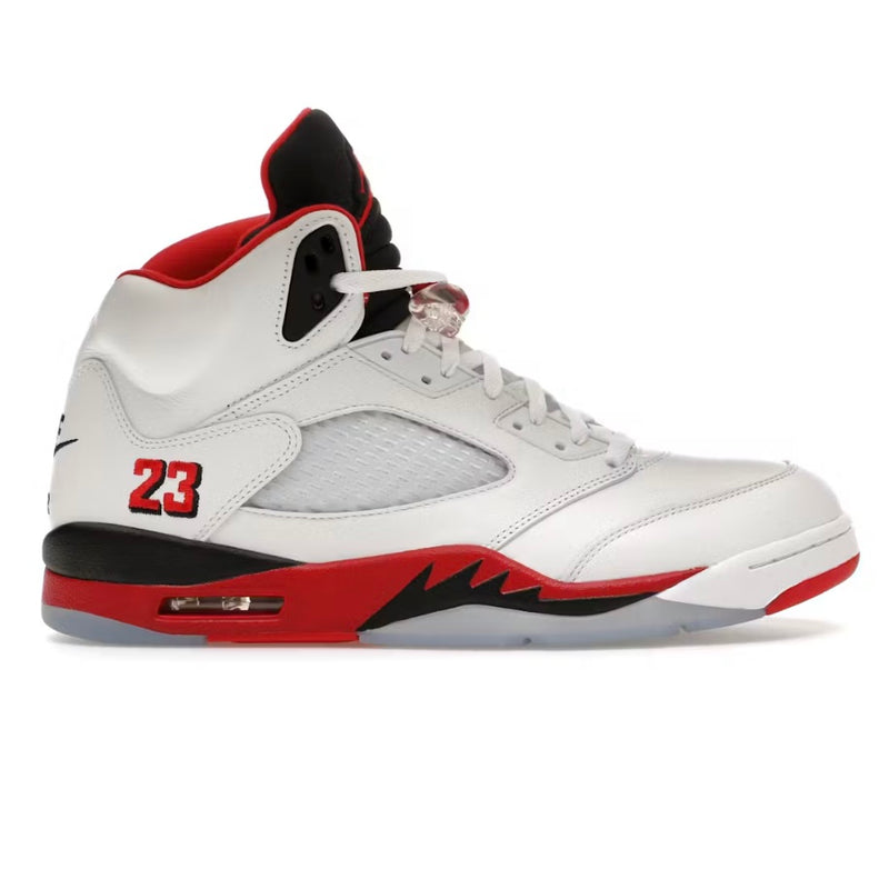 Jordan 5 Retro Fire Red Black Tongue (2025)