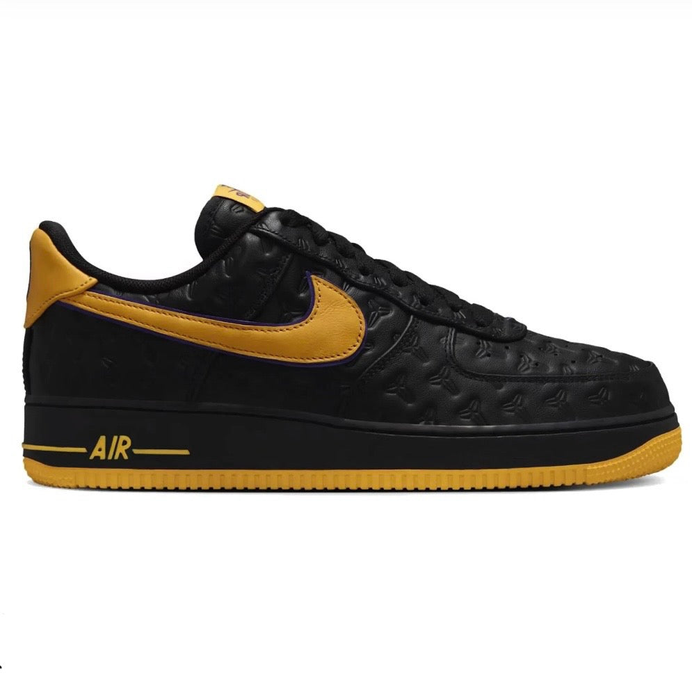 nike air force 1 womens black and gold