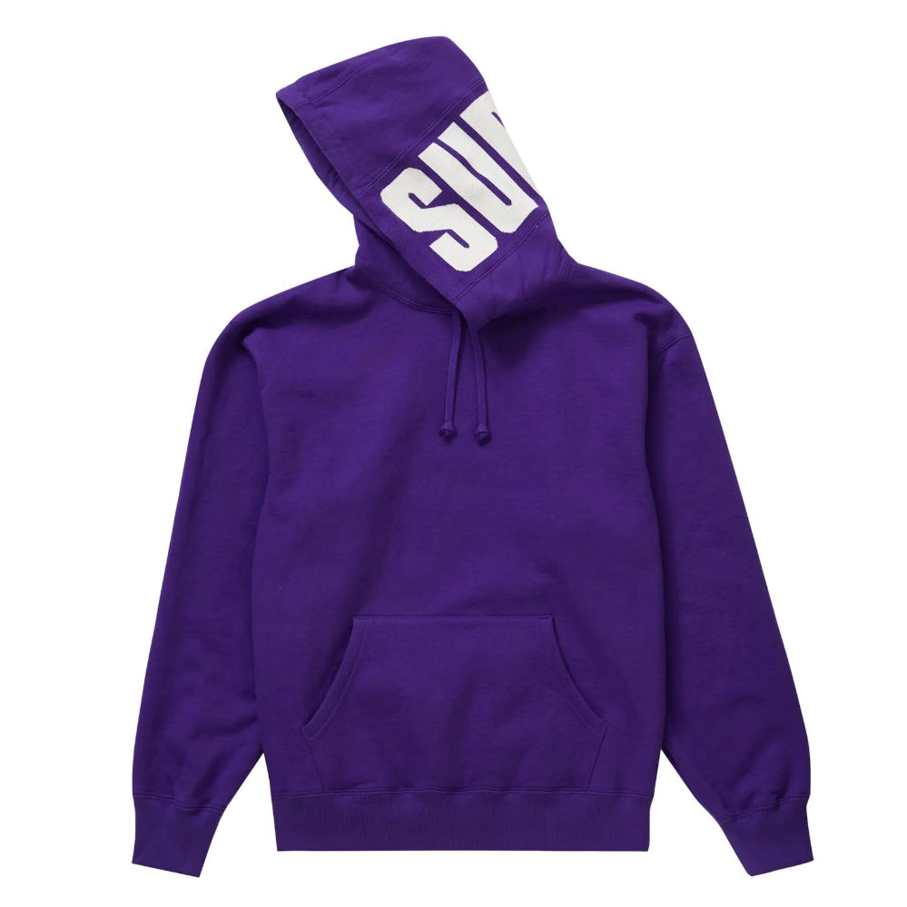 Supreme Rib Hooded Sweatshirt Purple — United Kicks