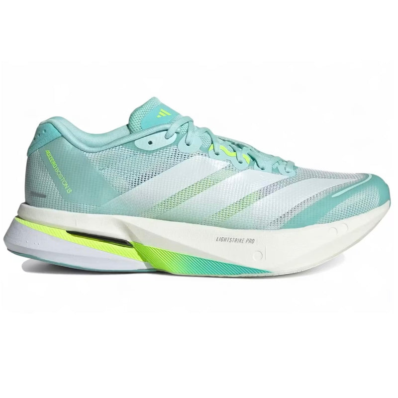 Adidas Adizero Boston 13 Semi Flash Aqua Zero Metalic Lucid Lemon (Women's)