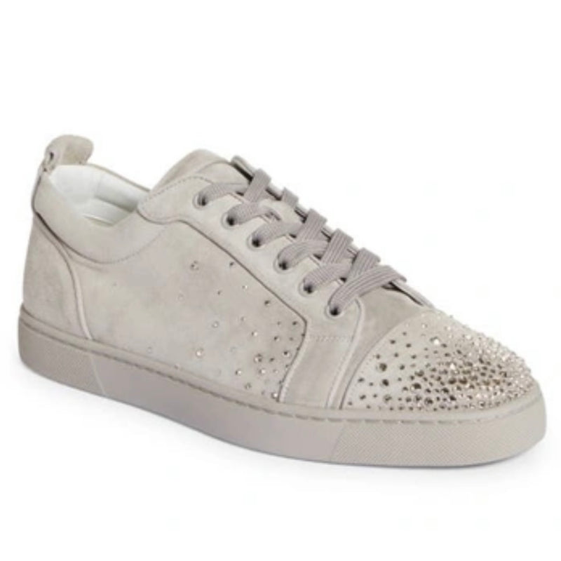 Christiam Louboutin Degralouis Junior Crystal Embellished Sneaker