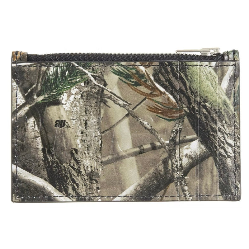 Supreme Leather Zip Card Holder (FW25) Realtree Hardwoods Camo