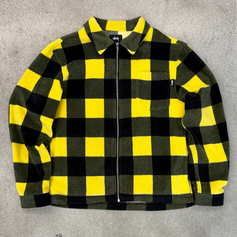 Stussy Polar Fleece Zip Up Shirt