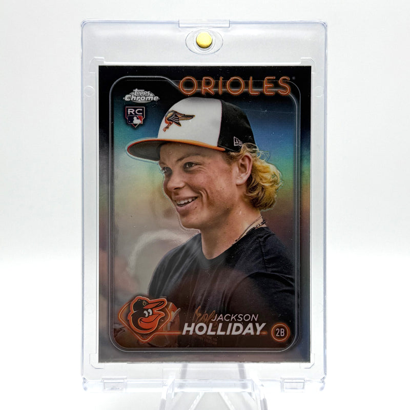 2024 Topps Chrome Update Jackson Holliday Rookie Card Image Variation